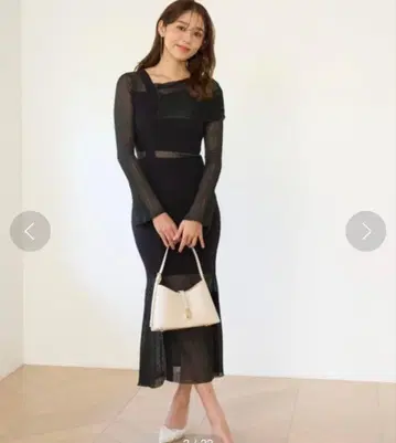 스나이델 시어 블로킹 원숄 원피스