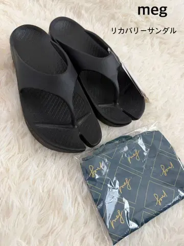 새상품 meg 쇼레트 리커버리 샌들 블랙 S