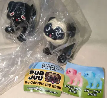 PUGJYU 퍼그 수 가챠가챠 검은 퍼그 팬더 퍼그