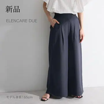 새상품 여름용 와이드 팬츠 그레이 뒷밴딩 M L