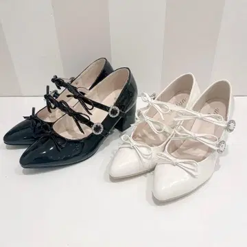 evelyn 3단 리본 뮬