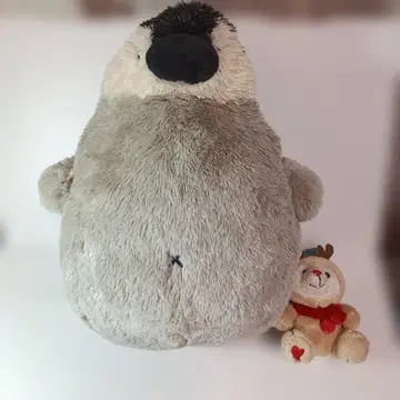 AQUA 펭귄 봉제 인형 루돌프 마스코트 세트