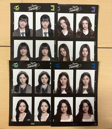 TWICE 증명사진 스티커 4장 세트