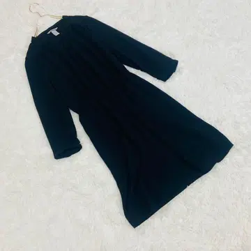 H&M 에이치앤엠 L 사이즈 블랙 원피스 7부 소매 US10