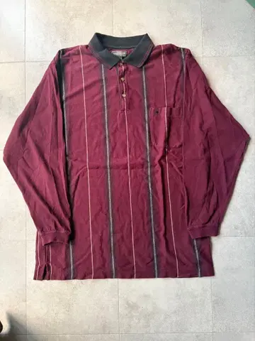 KNIGHTS SPORTSWEAR 긴팔 피케 셔츠 스트라이프 L