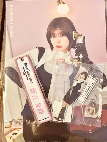 사쿠라자카46 후지요시 카린 네임택 아크릴 키링 클리어 파일