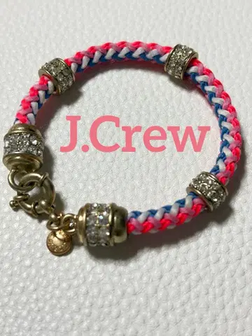 J.Crew 팔찌 멀티 컬러 뜨개질 큐빅 액세서리
