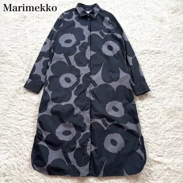 marimekko 마리메꼬 우니코 셔츠 원피스 은색 버튼