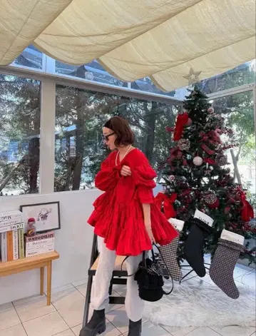 로지몬스터 오페라 튜닉 Opera 레드 M 새상품 택 포함
