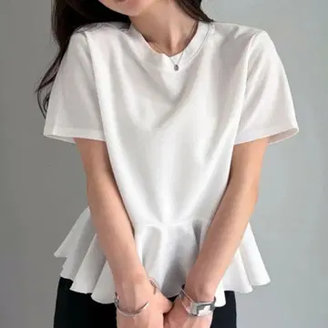 Ranan 이레헴 페플럼 T셔츠 화이트