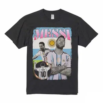 리오넬 메시 RAP TEE 그래픽 티셔츠