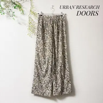 URBAN RESEARCH DOORS 플라워 프린트 이지 팬츠 올 패턴