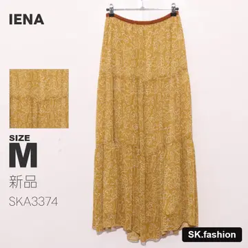 새상품 IENA 스커트 롱 기장 플레어 꽃무늬 Deveaux 30th