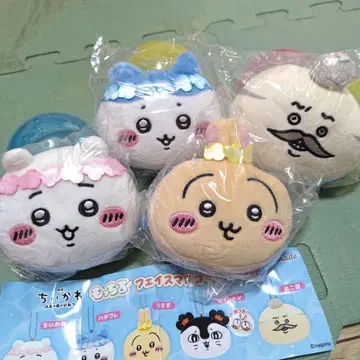 새상품 영화 치이카와 (먼작귀) 모찌르 페이스 마스코트 4종 세미 컴프 세트 토끼