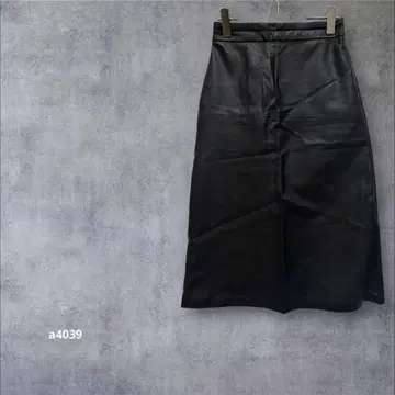 인조 가죽 롱 스커트 합피 슬릿 가을/겨울 성숙한 코디 블랙 M