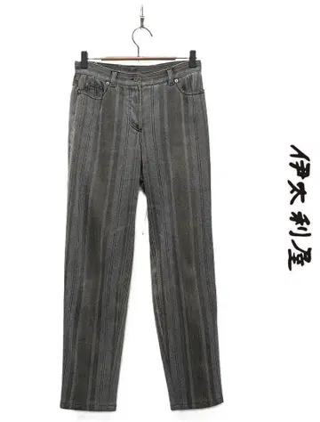 T286/이타리야 팬츠 데님 트윌 원단 스트라이프 스트레치 7