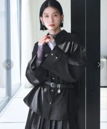 HARE 메쉬 절개 BIG 셔츠