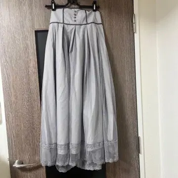 an another angelus fint 레이스 스커트 블루 그레이