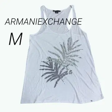 ARMANI EXCHANGE AX 스팽글 탱크탑 M 화이트