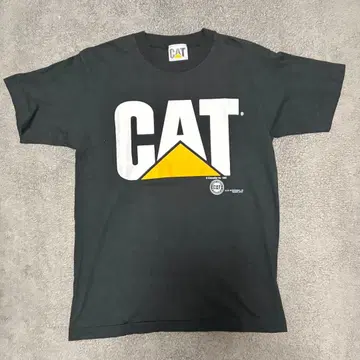 CAT 캐터필러 T셔츠 기업 로고 USA제 M 빈티지 90s