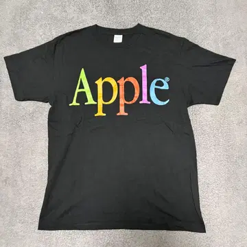 Apple T셔츠 기업 로고 L 광고