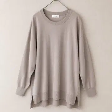 kagure 실크 혼방 와이드 튜닉 베이지 최근 모델