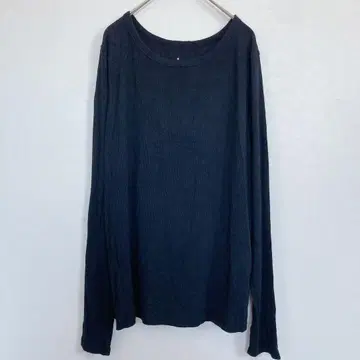 아뉴데이 티셔츠 크루넥 긴팔 블랙 모달 2XL 데일리