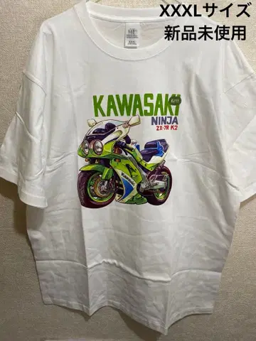Kawasaki Ninja ZX-7R K2 셔츠 XXXL 미사용 새상품 두꺼운 원단 화이트