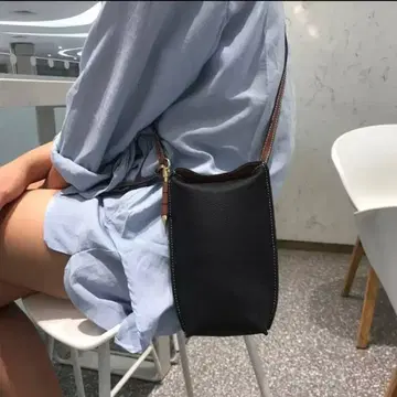 천연 가죽 미니 숄더백 리얼 가죽 미니백 블랙