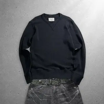 archive y2k 와플 크루넥 티셔츠 블랙