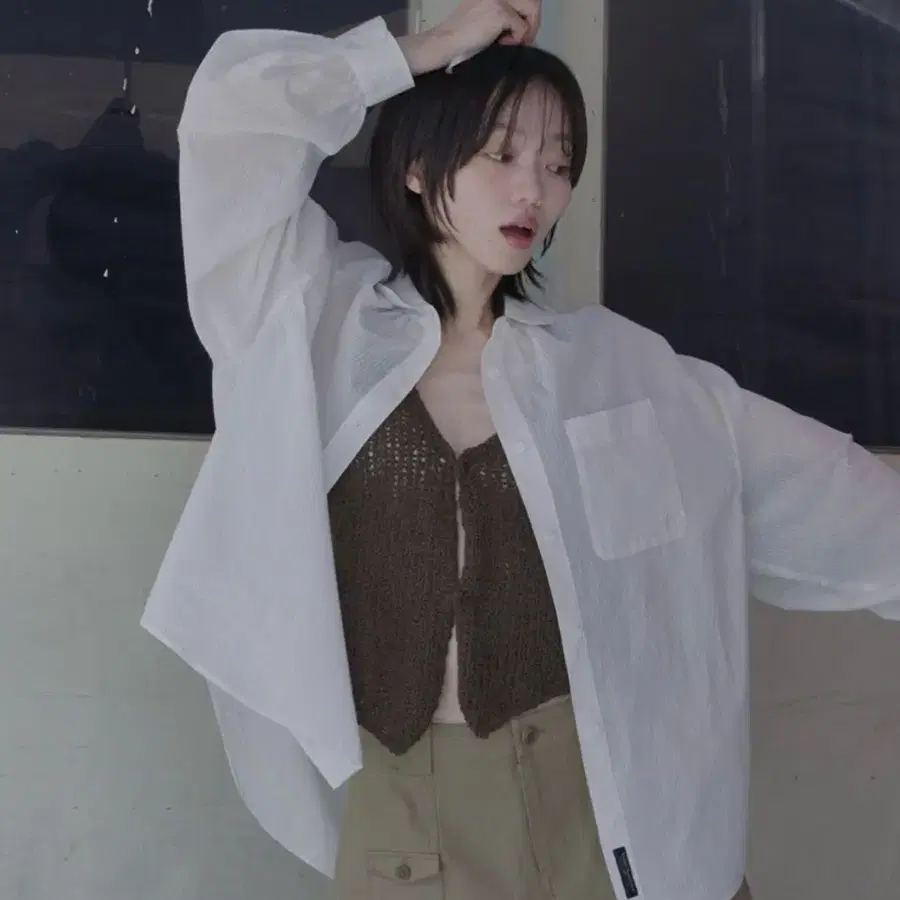 락피쉬웨더웨어 오버핏 스트라이프 셔츠