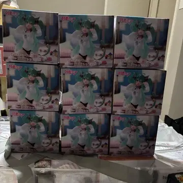 9개 하츠네 미쿠 Desktop Cute 고양이 귀 티셔츠 ver.