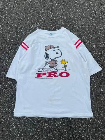 80's ARTEX PEANUTS 스누피 풋볼 T셔츠 XL