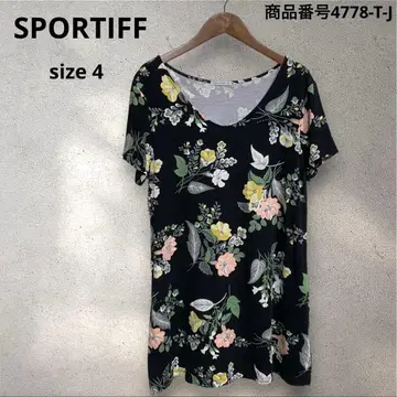 SPORTIFF 꽃무늬 반팔 튜닉 사이즈 4