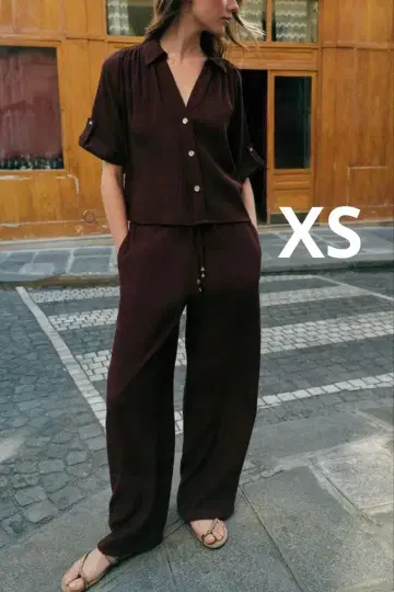 ZARA 자라 플루이드 스트레이트 팬츠 새상품, 미사용