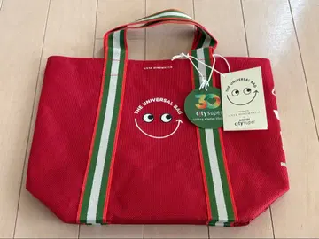 [ 안야 힌드마치 ] 에코백 빨간색 미니 토트 citysuper 홍콩 한정판