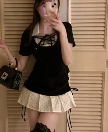 [새상품] OLIVE des OLIVE 레이어드 스타일 슬림 미니 원피스