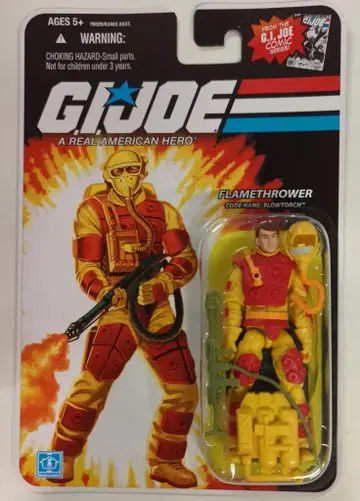 HASBRO GI JOE FLAMETHROWER/BLOWTORCH/GI JOE 3.5인치