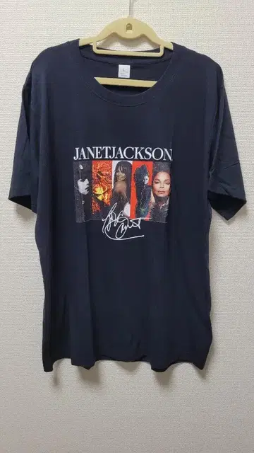 [ 자넷 잭슨 ] 앨범 사인 T셔츠 L JANET JACKSON4