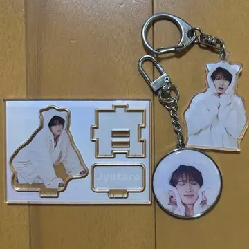 야마나카 유타로 생일 아크릴 키링 아크릴 스탠드 메탈 키링 세트