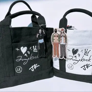 GlitterMonoTote 캔버스백 핸드백 정국 국