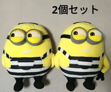 미니언 죄수복 봉제 인형 2체 세트