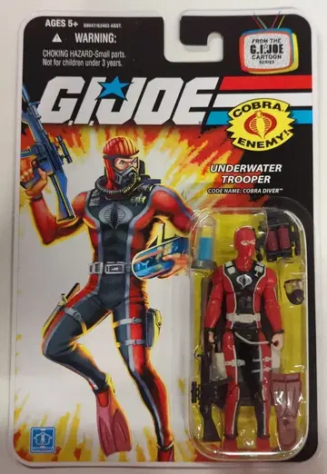 HASBRO 지아이조 / 카툰 코브라 다이버 / 언더워터 트루퍼 3.5인치