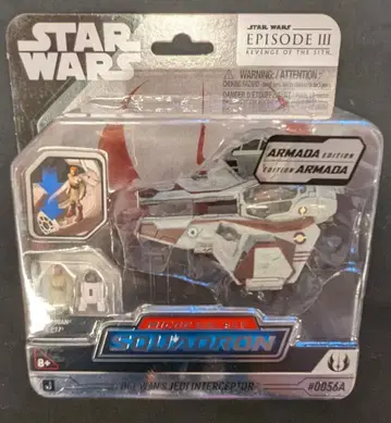 JAZWARES MICRO GALAXY SQUADRON OBI-WANS JEDI INTERCEPTOR 56A