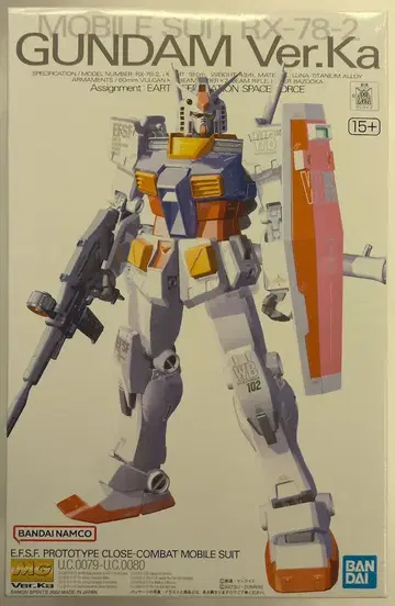 BANDAI SPIRITS MG 1/100 반다이남코판 건담 Ver.Ka/15+ 표기