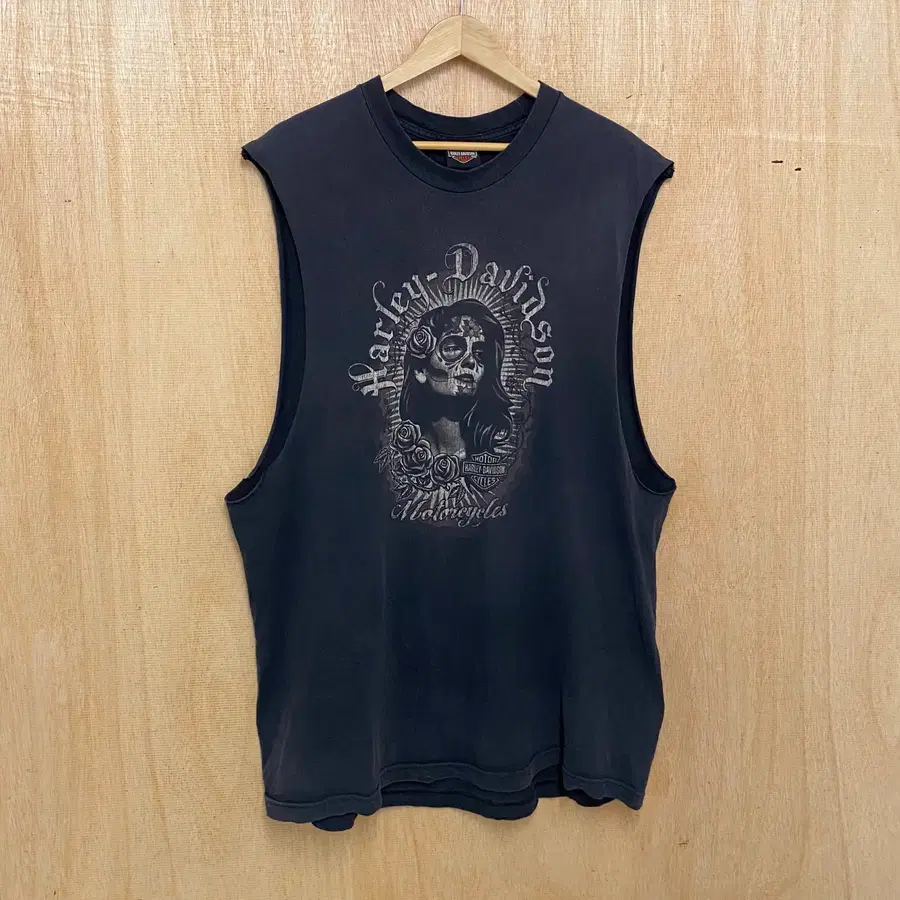 HARLEY DAVIDSON hard faded sleeveless 할리데이비슨 하드 페이드 슬리브리스