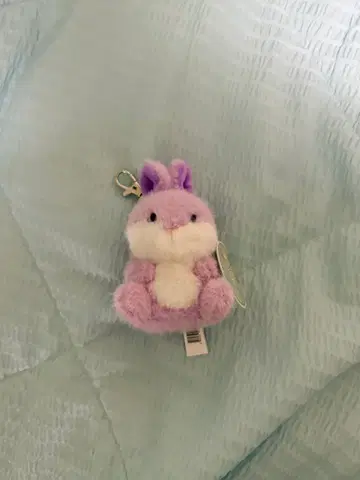 퍼플  보라색 토끼 키링 인형