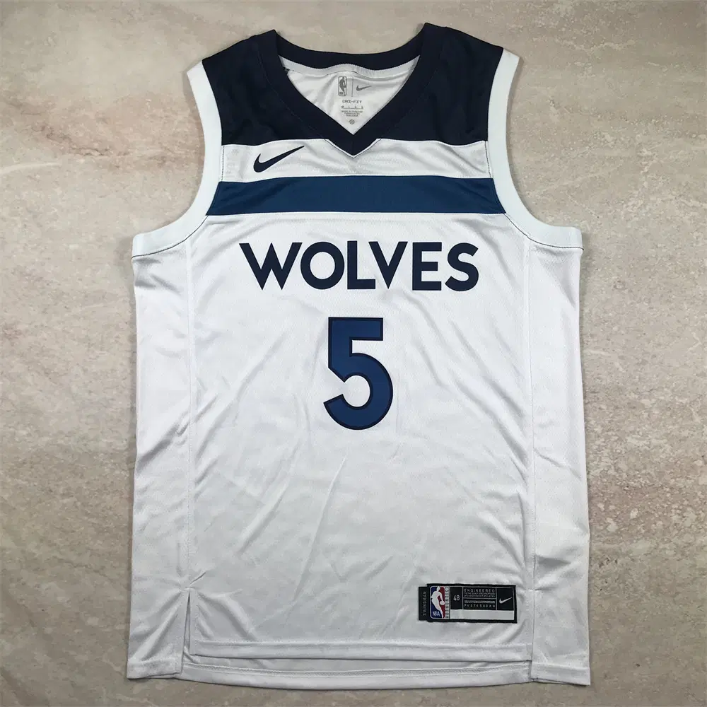 NBA 에드워즈 유니폼 울버린 5호 레귤러 화이트 런닝