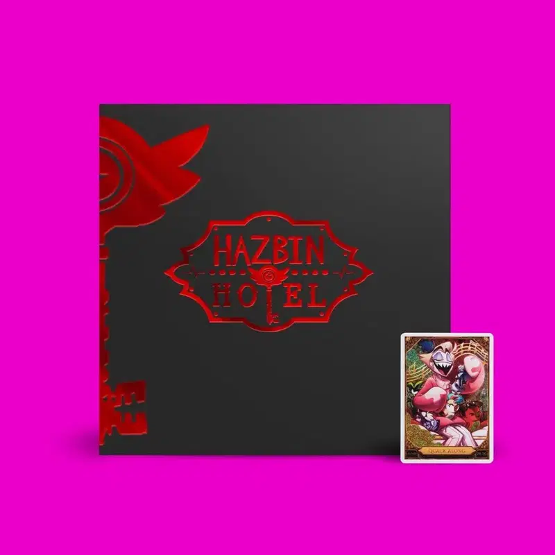 해즈빈호텔 시즌1 시즌2 lp 사운드트랙 with 루시퍼 모닝스타 프로모션 카드 공구