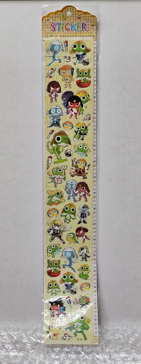 고전문구 43cm 케로로 스티커 미개봉품